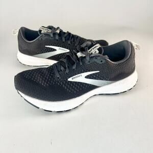Brooks Revel 4 Running Sneakers Walking Jogging Gym Shoes Grey Black Women 8